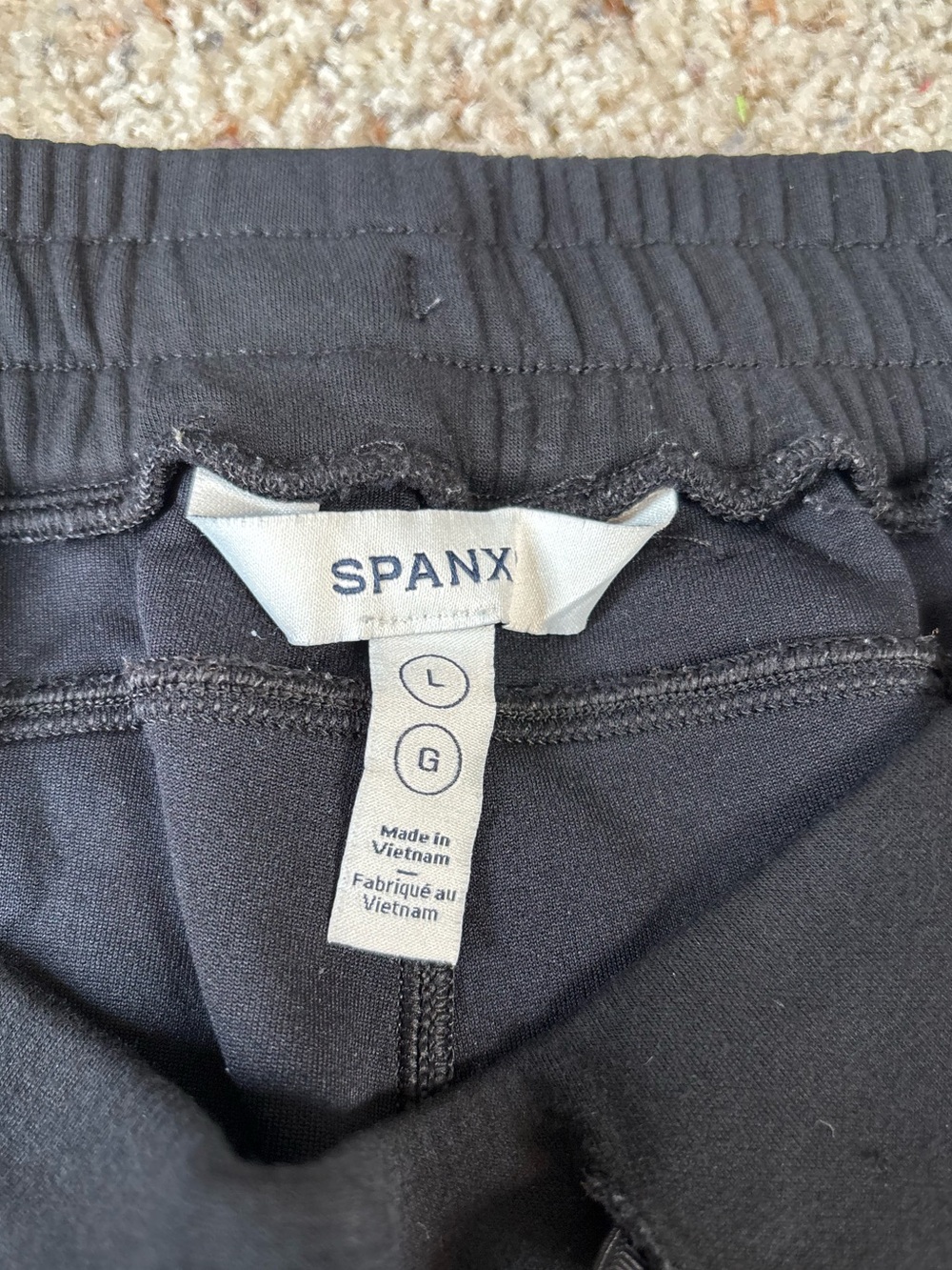 SPANX Air Essentials Wide Leg Pants Black Size L - Picture 4 of 6